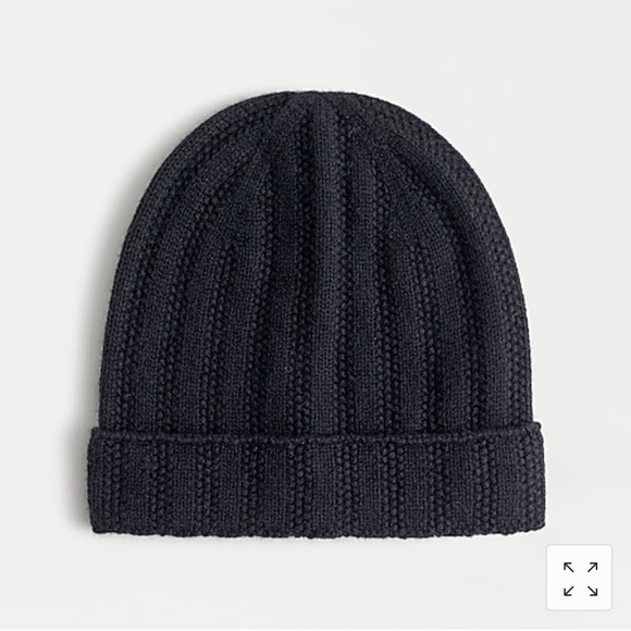 New With Tags. Super soft black cashmere beanie.